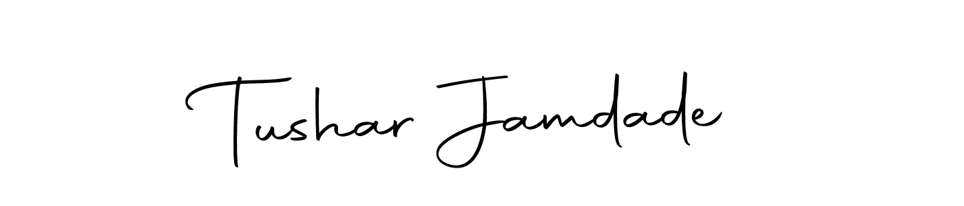 Tushar Jamdade stylish signature style. Best Handwritten Sign (Autography-DOLnW) for my name. Handwritten Signature Collection Ideas for my name Tushar Jamdade. Tushar Jamdade signature style 10 images and pictures png