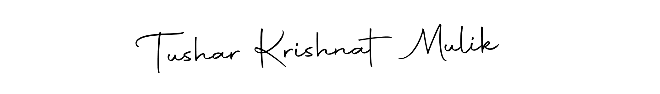 How to make Tushar Krishnat Mulik signature? Autography-DOLnW is a professional autograph style. Create handwritten signature for Tushar Krishnat Mulik name. Tushar Krishnat Mulik signature style 10 images and pictures png