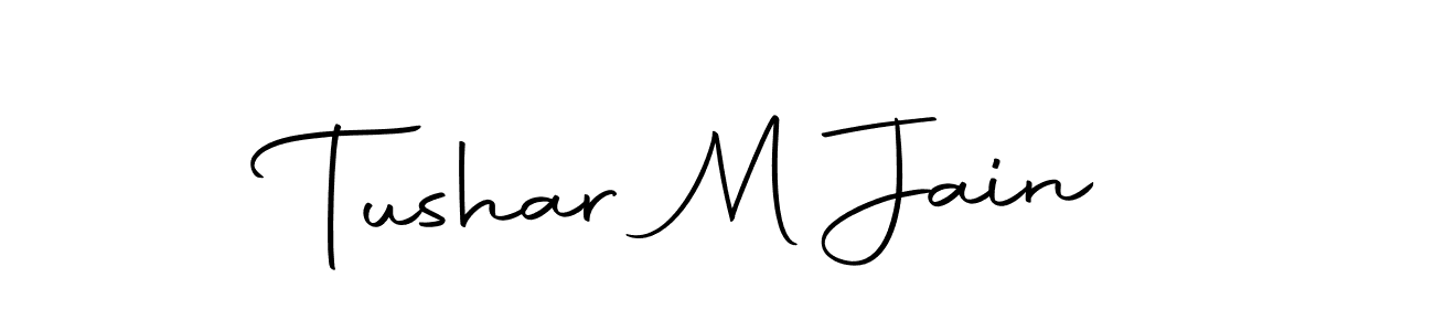 Tushar M Jain stylish signature style. Best Handwritten Sign (Autography-DOLnW) for my name. Handwritten Signature Collection Ideas for my name Tushar M Jain. Tushar M Jain signature style 10 images and pictures png