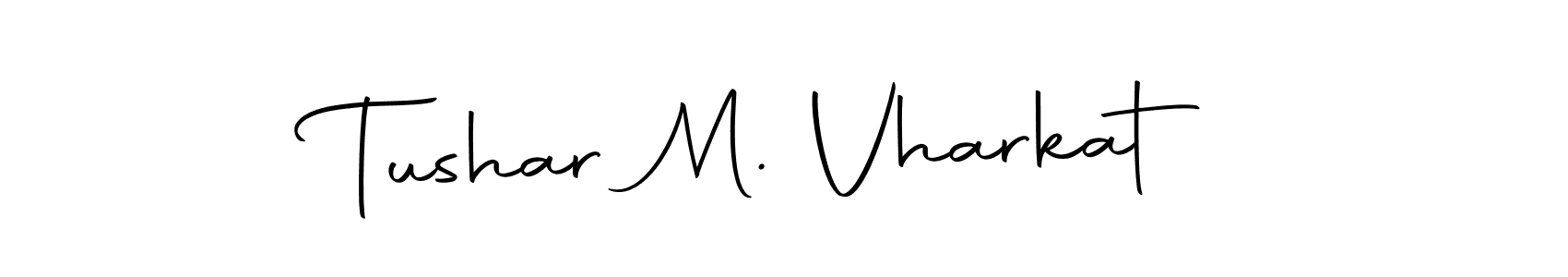 Design your own signature with our free online signature maker. With this signature software, you can create a handwritten (Autography-DOLnW) signature for name Tushar M. Vharkat. Tushar M. Vharkat signature style 10 images and pictures png