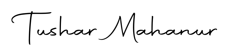 The Autography-DOLnW handwriting style adds charm and authenticity to name Tushar Mahanur. A wonderful choice for personal thank-you notes. Tushar Mahanur signature style 10 images and pictures png