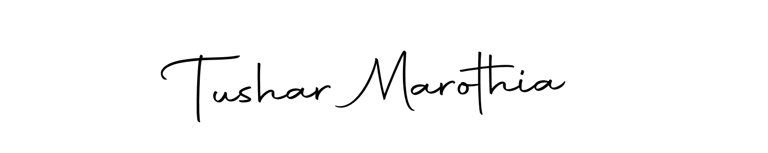 You can use this online signature creator to create a handwritten signature for the name Tushar Marothia. This is the best online autograph maker. Tushar Marothia signature style 10 images and pictures png
