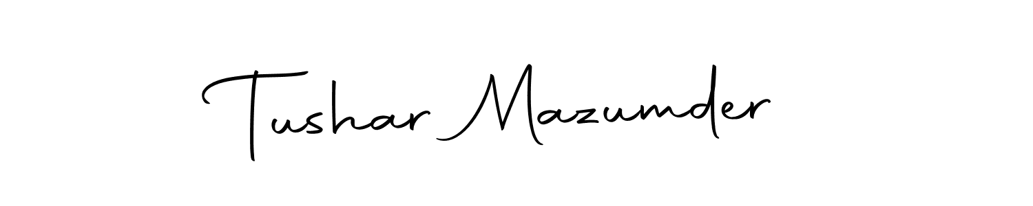 You should practise on your own different ways (Autography-DOLnW) to write your name (Tushar Mazumder) in signature. don't let someone else do it for you. Tushar Mazumder signature style 10 images and pictures png