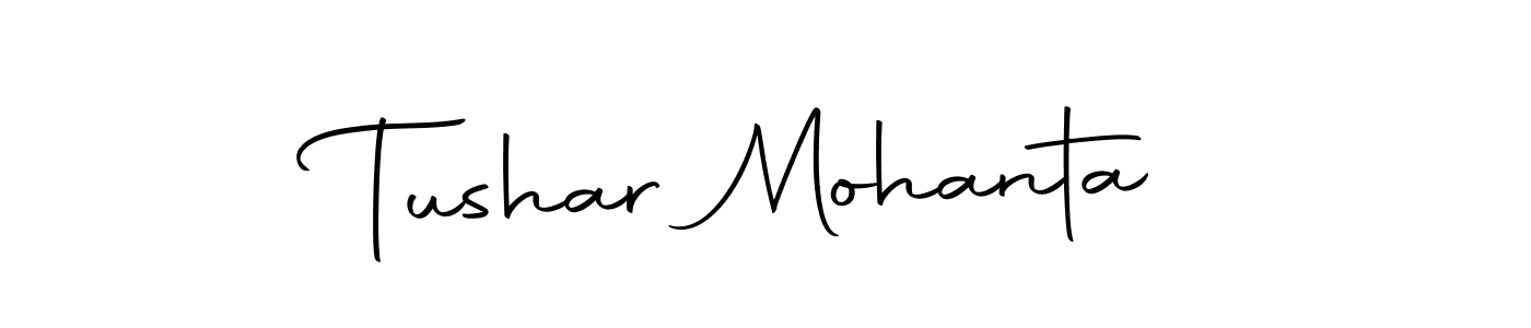 The best way (Autography-DOLnW) to make a short signature is to pick only two or three words in your name. The name Tushar Mohanta include a total of six letters. For converting this name. Tushar Mohanta signature style 10 images and pictures png