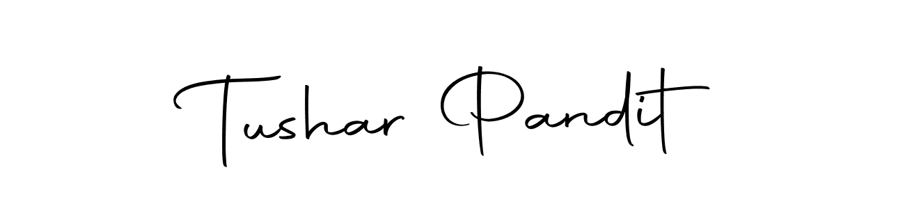 How to make Tushar Pandit name signature. Use Autography-DOLnW style for creating short signs online. This is the latest handwritten sign. Tushar Pandit signature style 10 images and pictures png