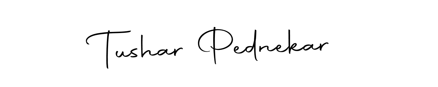 Make a beautiful signature design for name Tushar Pednekar. Use this online signature maker to create a handwritten signature for free. Tushar Pednekar signature style 10 images and pictures png