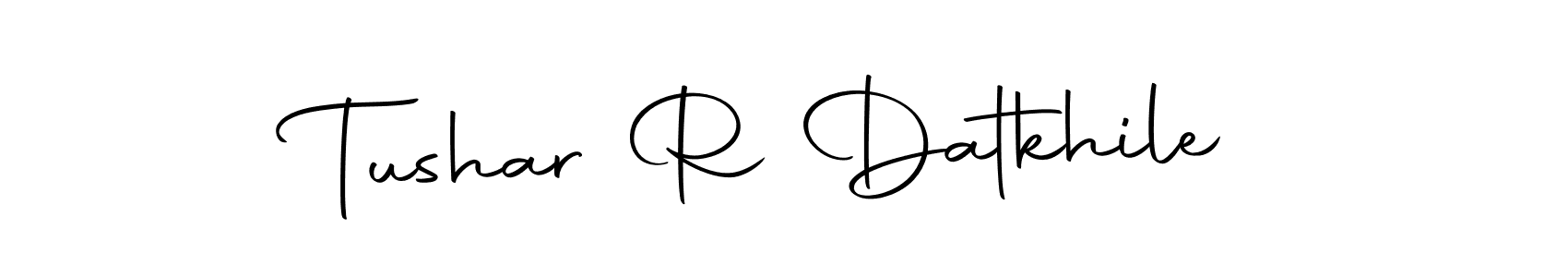 Make a beautiful signature design for name Tushar R Datkhile. With this signature (Autography-DOLnW) style, you can create a handwritten signature for free. Tushar R Datkhile signature style 10 images and pictures png