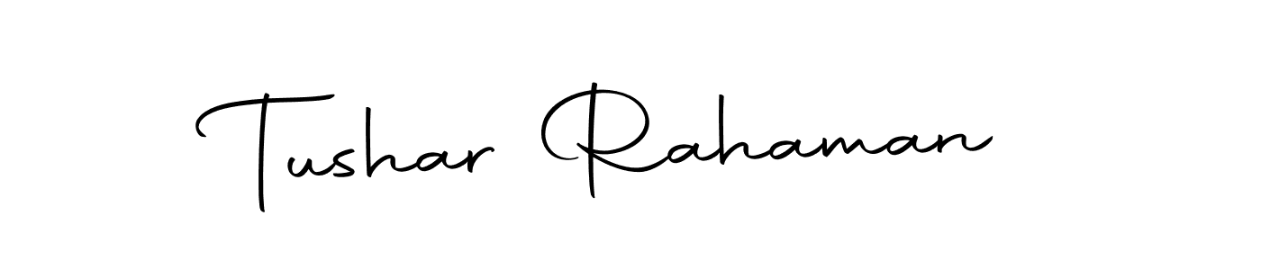 How to make Tushar Rahaman signature? Autography-DOLnW is a professional autograph style. Create handwritten signature for Tushar Rahaman name. Tushar Rahaman signature style 10 images and pictures png