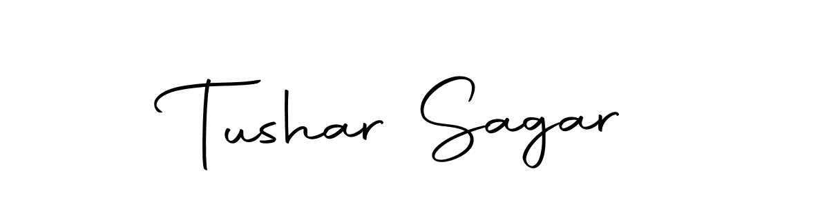 Use a signature maker to create a handwritten signature online. With this signature software, you can design (Autography-DOLnW) your own signature for name Tushar Sagar. Tushar Sagar signature style 10 images and pictures png