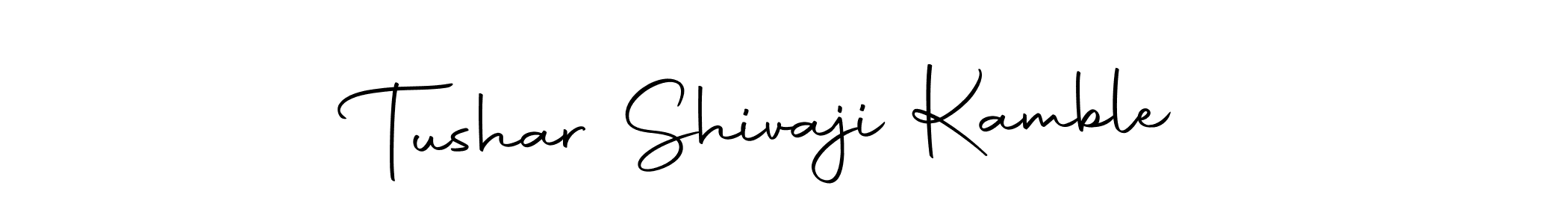 Create a beautiful signature design for name Tushar Shivaji Kamble. With this signature (Autography-DOLnW) fonts, you can make a handwritten signature for free. Tushar Shivaji Kamble signature style 10 images and pictures png