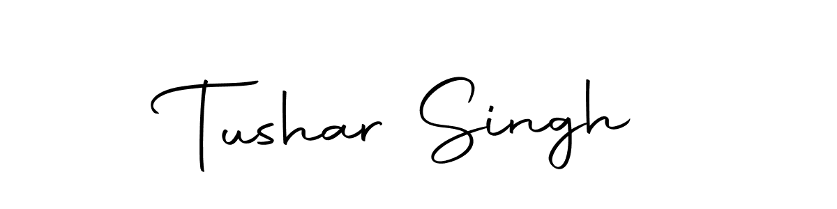 How to make Tushar Singh name signature. Use Autography-DOLnW style for creating short signs online. This is the latest handwritten sign. Tushar Singh signature style 10 images and pictures png