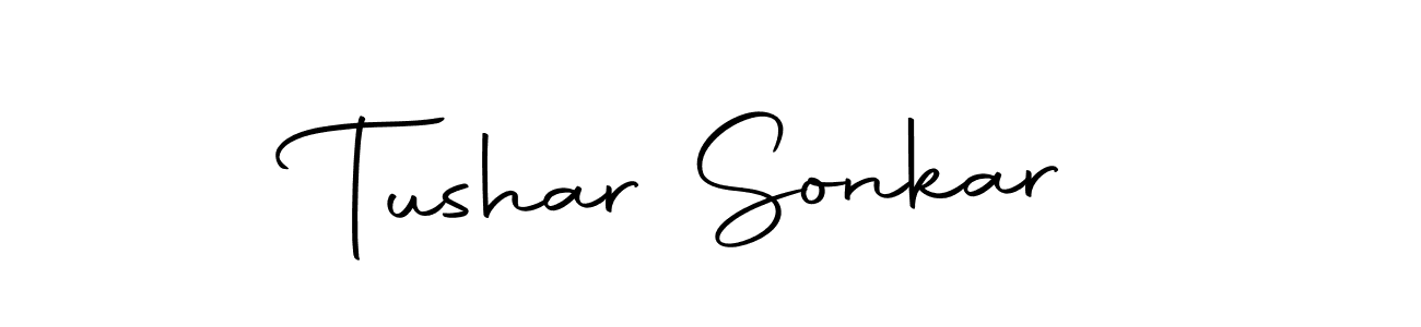 Make a beautiful signature design for name Tushar Sonkar. Use this online signature maker to create a handwritten signature for free. Tushar Sonkar signature style 10 images and pictures png