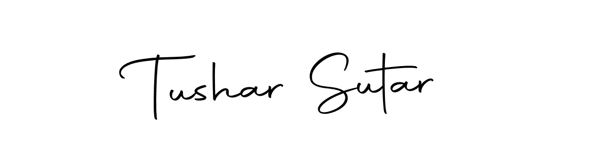 Make a beautiful signature design for name Tushar Sutar. With this signature (Autography-DOLnW) style, you can create a handwritten signature for free. Tushar Sutar signature style 10 images and pictures png