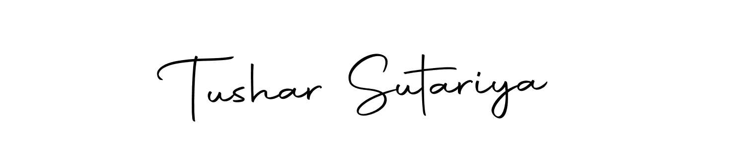 Use a signature maker to create a handwritten signature online. With this signature software, you can design (Autography-DOLnW) your own signature for name Tushar Sutariya. Tushar Sutariya signature style 10 images and pictures png