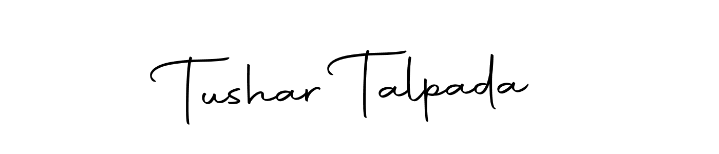 You should practise on your own different ways (Autography-DOLnW) to write your name (Tushar Talpada) in signature. don't let someone else do it for you. Tushar Talpada signature style 10 images and pictures png