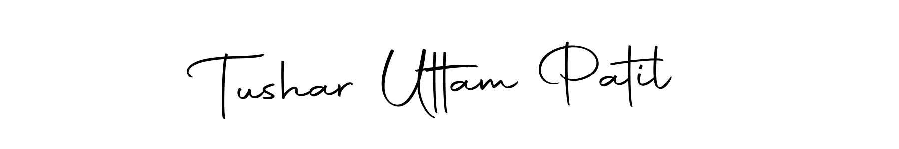 How to make Tushar Uttam Patil name signature. Use Autography-DOLnW style for creating short signs online. This is the latest handwritten sign. Tushar Uttam Patil signature style 10 images and pictures png