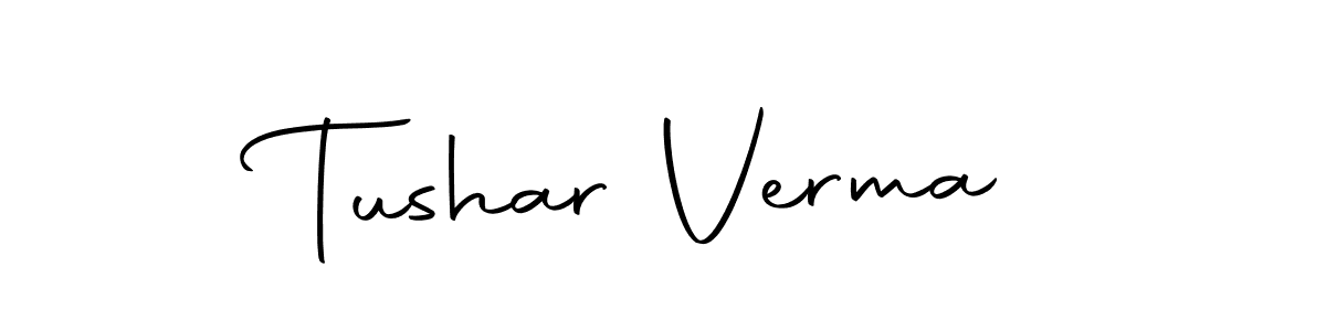 Design your own signature with our free online signature maker. With this signature software, you can create a handwritten (Autography-DOLnW) signature for name Tushar Verma. Tushar Verma signature style 10 images and pictures png