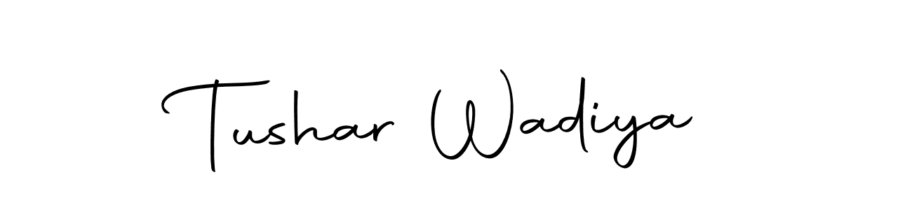 The best way (Autography-DOLnW) to make a short signature is to pick only two or three words in your name. The name Tushar Wadiya include a total of six letters. For converting this name. Tushar Wadiya signature style 10 images and pictures png