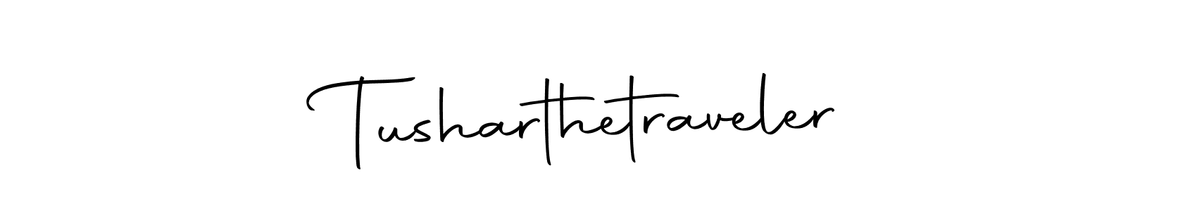 How to make Tusharthetraveler signature? Autography-DOLnW is a professional autograph style. Create handwritten signature for Tusharthetraveler name. Tusharthetraveler signature style 10 images and pictures png