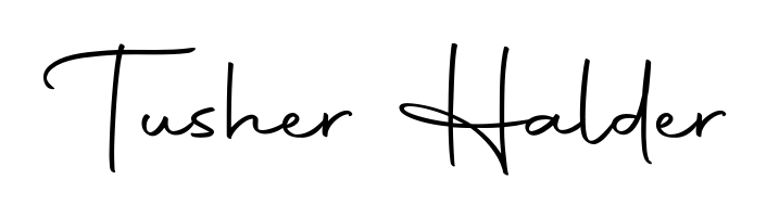 Also You can easily find your signature by using the search form. We will create Tusher Halder name handwritten signature images for you free of cost using Autography-DOLnW sign style. Tusher Halder signature style 10 images and pictures png