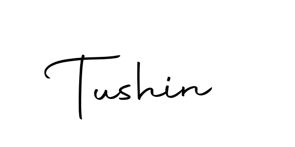 Tushin stylish signature style. Best Handwritten Sign (Autography-DOLnW) for my name. Handwritten Signature Collection Ideas for my name Tushin. Tushin signature style 10 images and pictures png