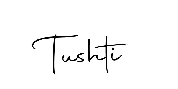 How to make Tushti signature? Autography-DOLnW is a professional autograph style. Create handwritten signature for Tushti name. Tushti signature style 10 images and pictures png