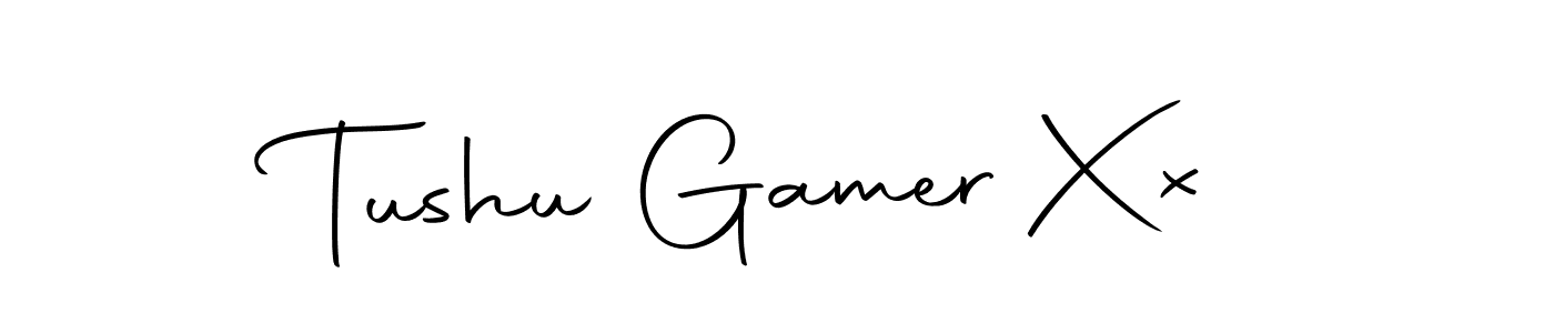 You should practise on your own different ways (Autography-DOLnW) to write your name (Tushu Gamer Xx) in signature. don't let someone else do it for you. Tushu Gamer Xx signature style 10 images and pictures png