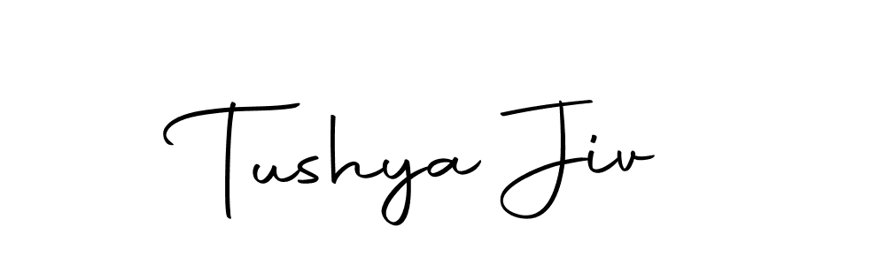 Use a signature maker to create a handwritten signature online. With this signature software, you can design (Autography-DOLnW) your own signature for name Tushya Jiv. Tushya Jiv signature style 10 images and pictures png
