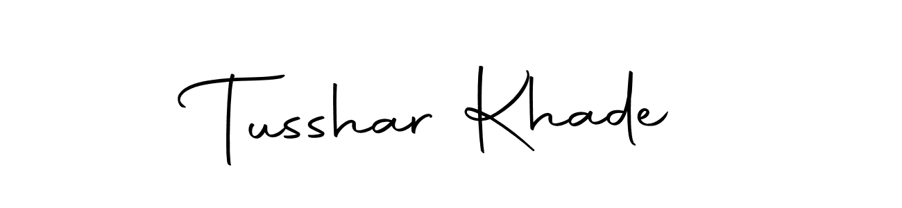 You should practise on your own different ways (Autography-DOLnW) to write your name (Tusshar Khade) in signature. don't let someone else do it for you. Tusshar Khade signature style 10 images and pictures png