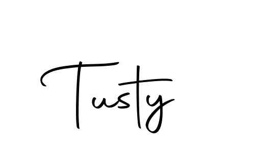 How to make Tusty name signature. Use Autography-DOLnW style for creating short signs online. This is the latest handwritten sign. Tusty signature style 10 images and pictures png