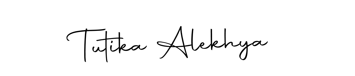 Create a beautiful signature design for name Tutika Alekhya. With this signature (Autography-DOLnW) fonts, you can make a handwritten signature for free. Tutika Alekhya signature style 10 images and pictures png