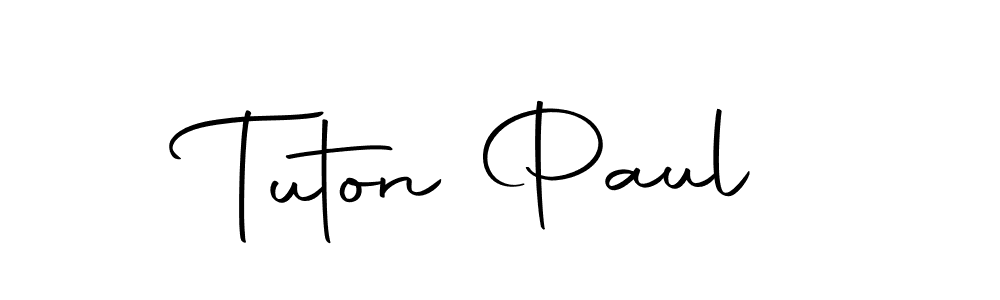 Use a signature maker to create a handwritten signature online. With this signature software, you can design (Autography-DOLnW) your own signature for name Tuton Paul. Tuton Paul signature style 10 images and pictures png