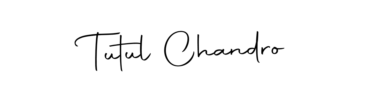 How to make Tutul Chandro name signature. Use Autography-DOLnW style for creating short signs online. This is the latest handwritten sign. Tutul Chandro signature style 10 images and pictures png