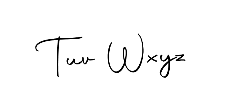 It looks lik you need a new signature style for name Tuv Wxyz. Design unique handwritten (Autography-DOLnW) signature with our free signature maker in just a few clicks. Tuv Wxyz signature style 10 images and pictures png