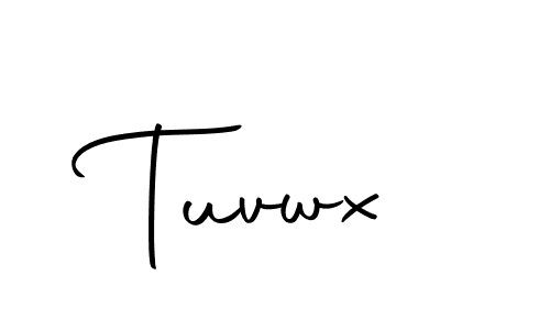 Make a beautiful signature design for name Tuvwx. With this signature (Autography-DOLnW) style, you can create a handwritten signature for free. Tuvwx signature style 10 images and pictures png