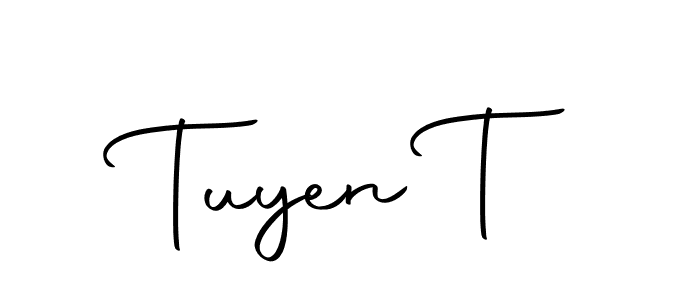 You can use this online signature creator to create a handwritten signature for the name Tuyen T. This is the best online autograph maker. Tuyen T signature style 10 images and pictures png