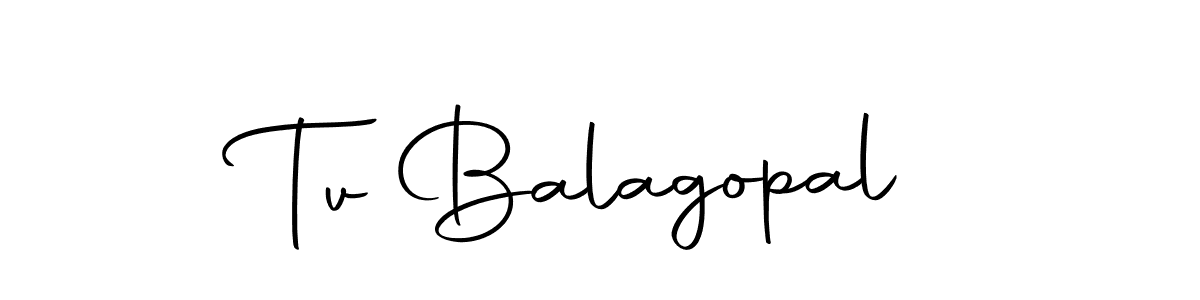 Tv Balagopal stylish signature style. Best Handwritten Sign (Autography-DOLnW) for my name. Handwritten Signature Collection Ideas for my name Tv Balagopal. Tv Balagopal signature style 10 images and pictures png