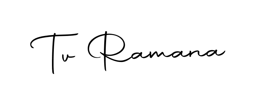 Tv Ramana stylish signature style. Best Handwritten Sign (Autography-DOLnW) for my name. Handwritten Signature Collection Ideas for my name Tv Ramana. Tv Ramana signature style 10 images and pictures png