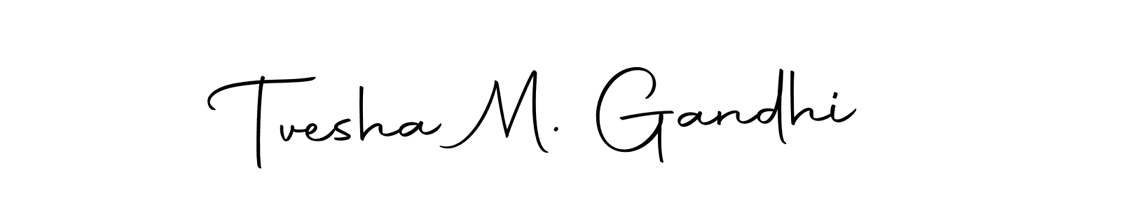 Also You can easily find your signature by using the search form. We will create Tvesha M. Gandhi name handwritten signature images for you free of cost using Autography-DOLnW sign style. Tvesha M. Gandhi signature style 10 images and pictures png