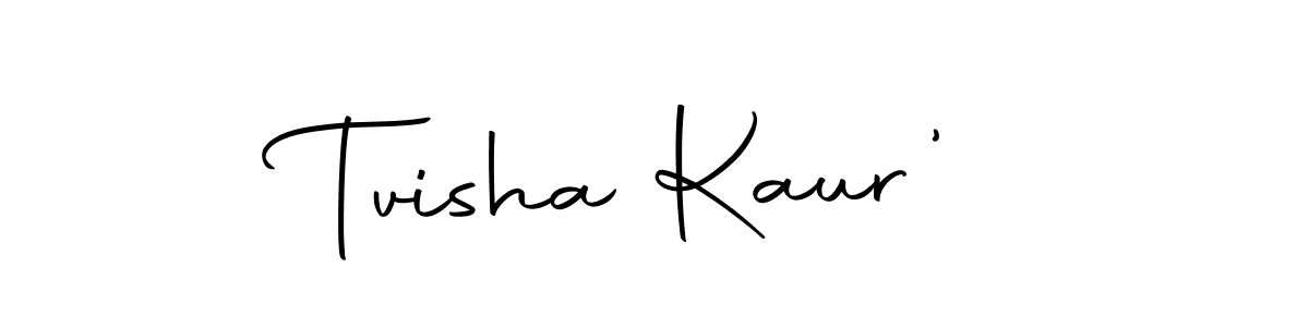 Also we have Tvisha Kaur' name is the best signature style. Create professional handwritten signature collection using Autography-DOLnW autograph style. Tvisha Kaur' signature style 10 images and pictures png
