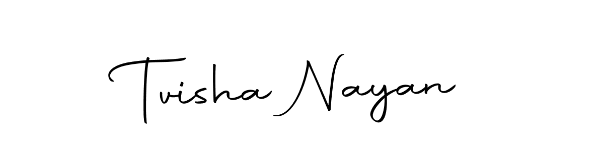 Create a beautiful signature design for name Tvisha Nayan. With this signature (Autography-DOLnW) fonts, you can make a handwritten signature for free. Tvisha Nayan signature style 10 images and pictures png
