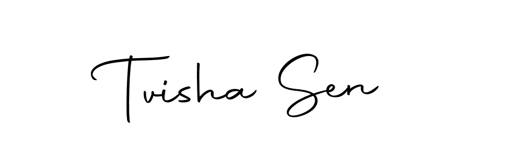 Create a beautiful signature design for name Tvisha Sen. With this signature (Autography-DOLnW) fonts, you can make a handwritten signature for free. Tvisha Sen signature style 10 images and pictures png