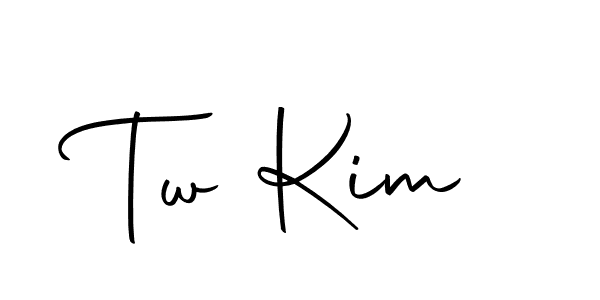 You should practise on your own different ways (Autography-DOLnW) to write your name (Tw Kim) in signature. don't let someone else do it for you. Tw Kim signature style 10 images and pictures png