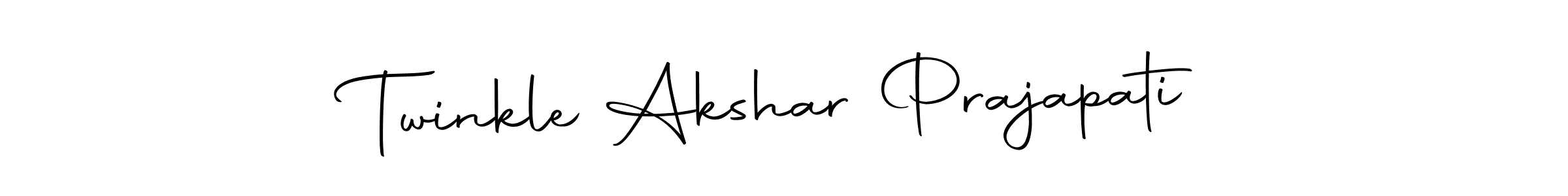 Create a beautiful signature design for name Twinkle Akshar Prajapati. With this signature (Autography-DOLnW) fonts, you can make a handwritten signature for free. Twinkle Akshar Prajapati signature style 10 images and pictures png