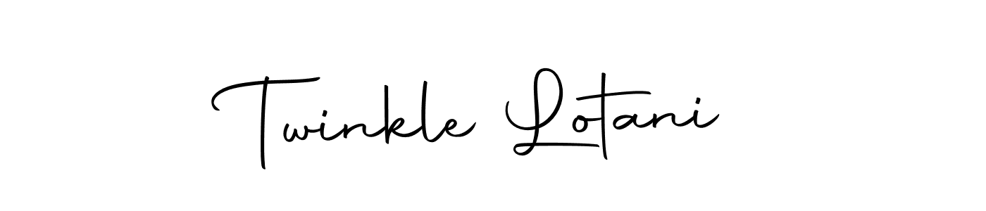 How to make Twinkle Lotani name signature. Use Autography-DOLnW style for creating short signs online. This is the latest handwritten sign. Twinkle Lotani signature style 10 images and pictures png
