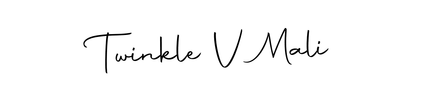 Also we have Twinkle V Mali name is the best signature style. Create professional handwritten signature collection using Autography-DOLnW autograph style. Twinkle V Mali signature style 10 images and pictures png