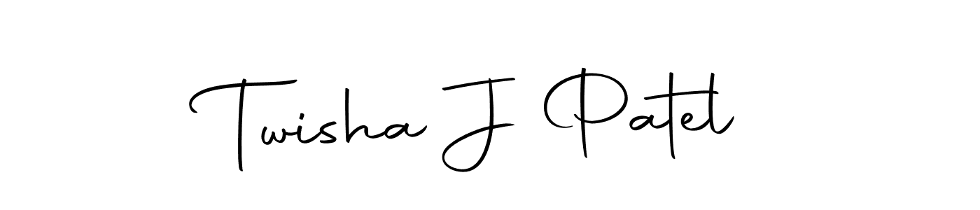 Design your own signature with our free online signature maker. With this signature software, you can create a handwritten (Autography-DOLnW) signature for name Twisha J Patel. Twisha J Patel signature style 10 images and pictures png