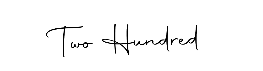 How to Draw Two Hundred signature style? Autography-DOLnW is a latest design signature styles for name Two Hundred. Two Hundred signature style 10 images and pictures png