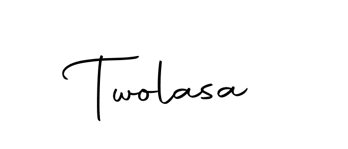You should practise on your own different ways (Autography-DOLnW) to write your name (Twolasa) in signature. don't let someone else do it for you. Twolasa signature style 10 images and pictures png