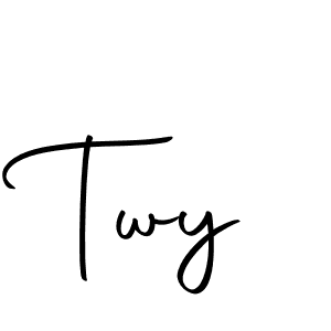 How to make Twy name signature. Use Autography-DOLnW style for creating short signs online. This is the latest handwritten sign. Twy signature style 10 images and pictures png